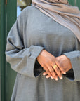Ash Cloud Abaya