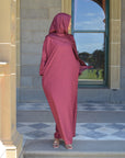 Dark Crimson Abaya